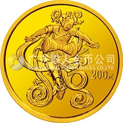 中國石窟藝術（敦煌）金銀紀念幣1/2盎司金質紀念幣