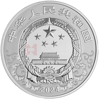 2024中國(guó)甲辰（龍）年1公斤銀質(zhì)紀(jì)念幣